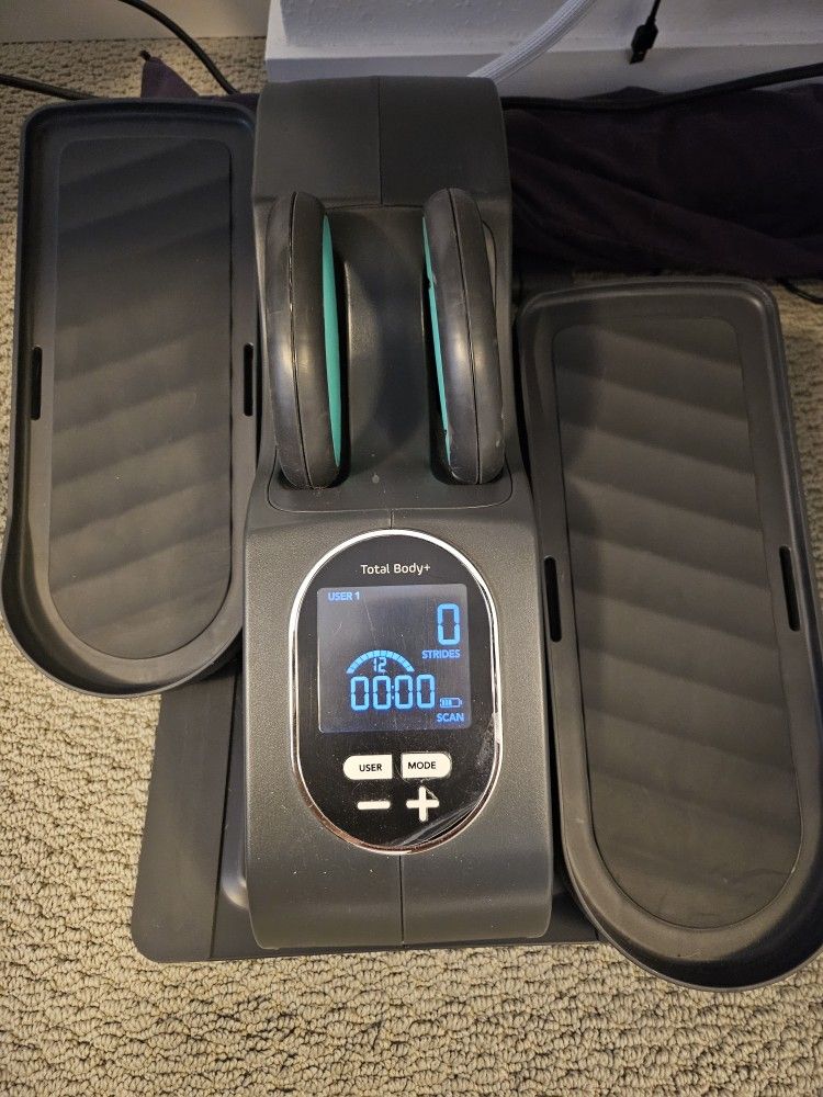 Cubii Total Body Plus Underdesk Seated Elliptical Pedal Excercise Machine with Resistance band