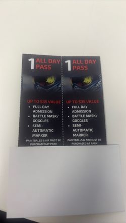Paintball passes