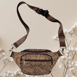 Dzolik Slim Unisex Cork Eco-Friendly Adjustable Fanny Pack/Sling Bag 