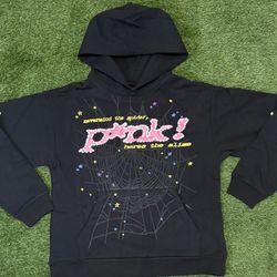 Spider Hoodie Pink 