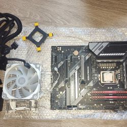 Z490 mag tomahawk motherboard 

Ddr4 3600 ram ( 4 sticks ) cl 18

Intel i5 10600k cpu

Cpu cooler

750 watt power supply
, 2