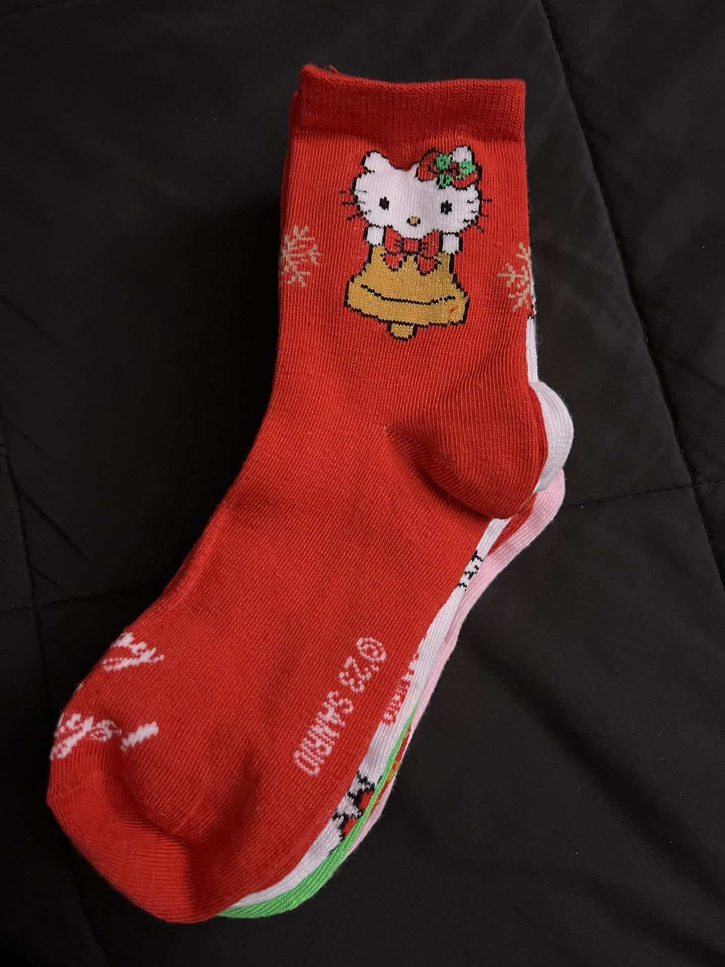 Selling viral TJ Maxx Hello Kitty Christmas Socks Set 2.