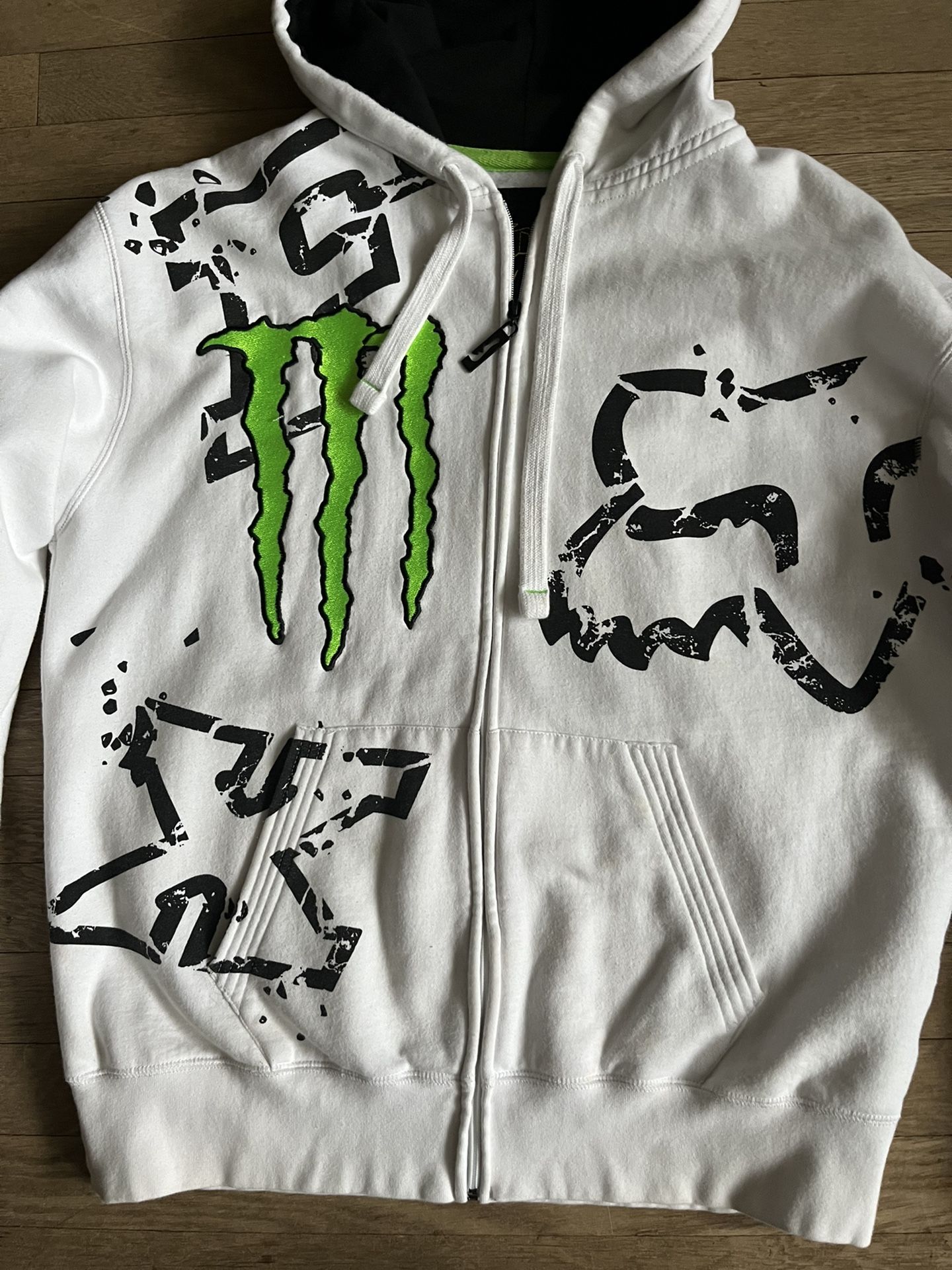 Fox Racing Monster Energy Hoodie Mens XL Ricky Carmichael 4 Full