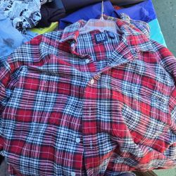 GAP BUTTON UP PLAID | SIZE : L