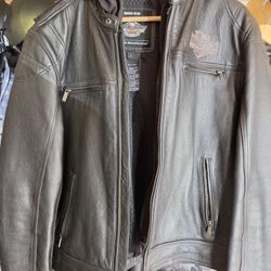Harley Davidson Leather Jacket Size Large