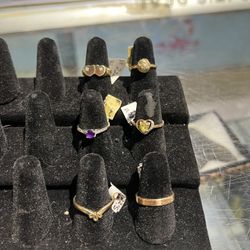 Women gold rings $99 or less EACH size and kart depends on ring must come and check out 