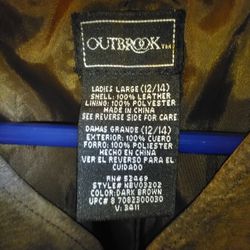 100 Percent Leather Dk. Brown Vest 