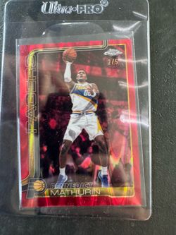 Topps Chrome Update Bennedict Mathurin Red /5