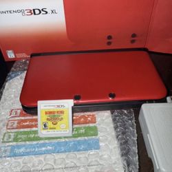 3DS XL (RED) In Box 