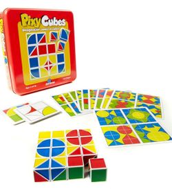 2010 Pixy Cubes Imagination & Color Code Logic Game Tin Complete Open Box Unused. SPATIAL GAME: Pixy Cubes is a fine motor design game that combines c