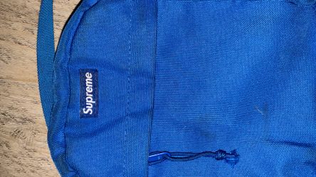 Blue supreme bag