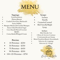 MINI PANCAKES PARA TUS EVENTOS✨