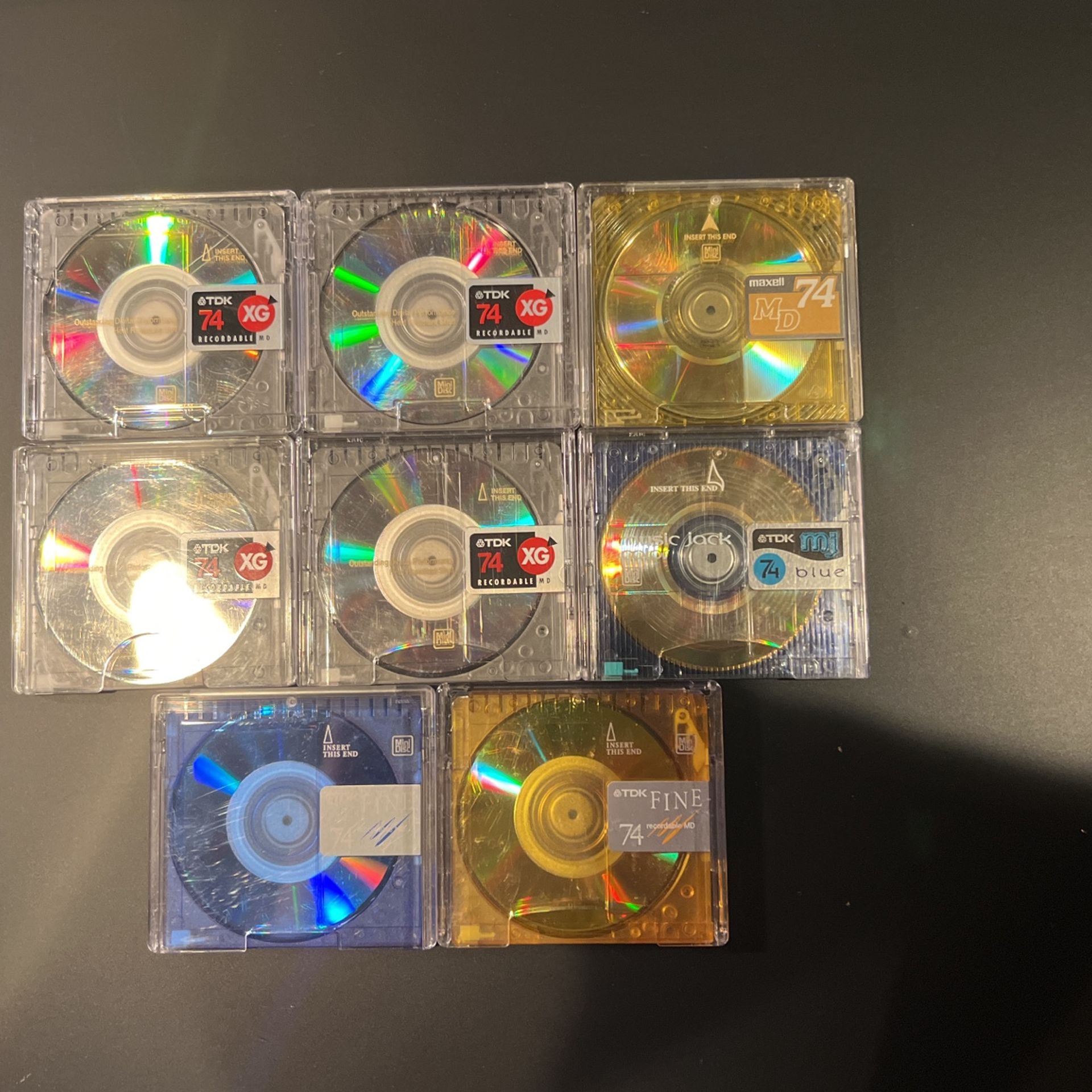 TDK 74 Min Minidisc - 8 Pcs