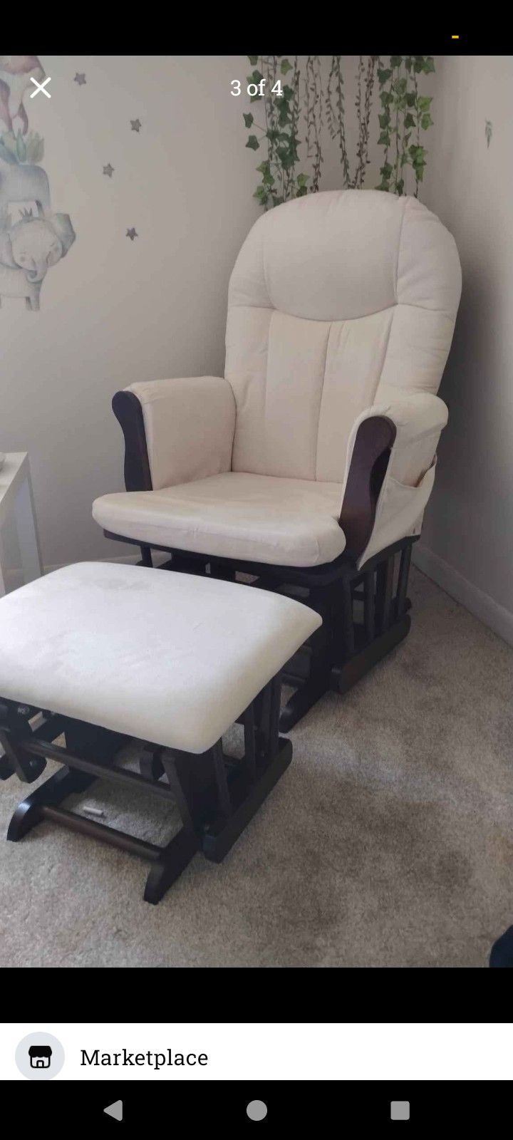 Doral Living Glider Rocker & Ottoman