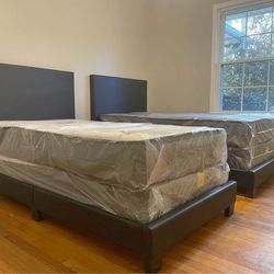 2 TWIN BEDS, 2 MATTRESSES & BOX SPRINGS $480 INCLUDING DELIVERY! YOU DON’T PAY UNTIL WE DELIVER!