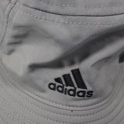 Adidas Men's Victory III Bucket Hat Feather Grey and Black Size S/M