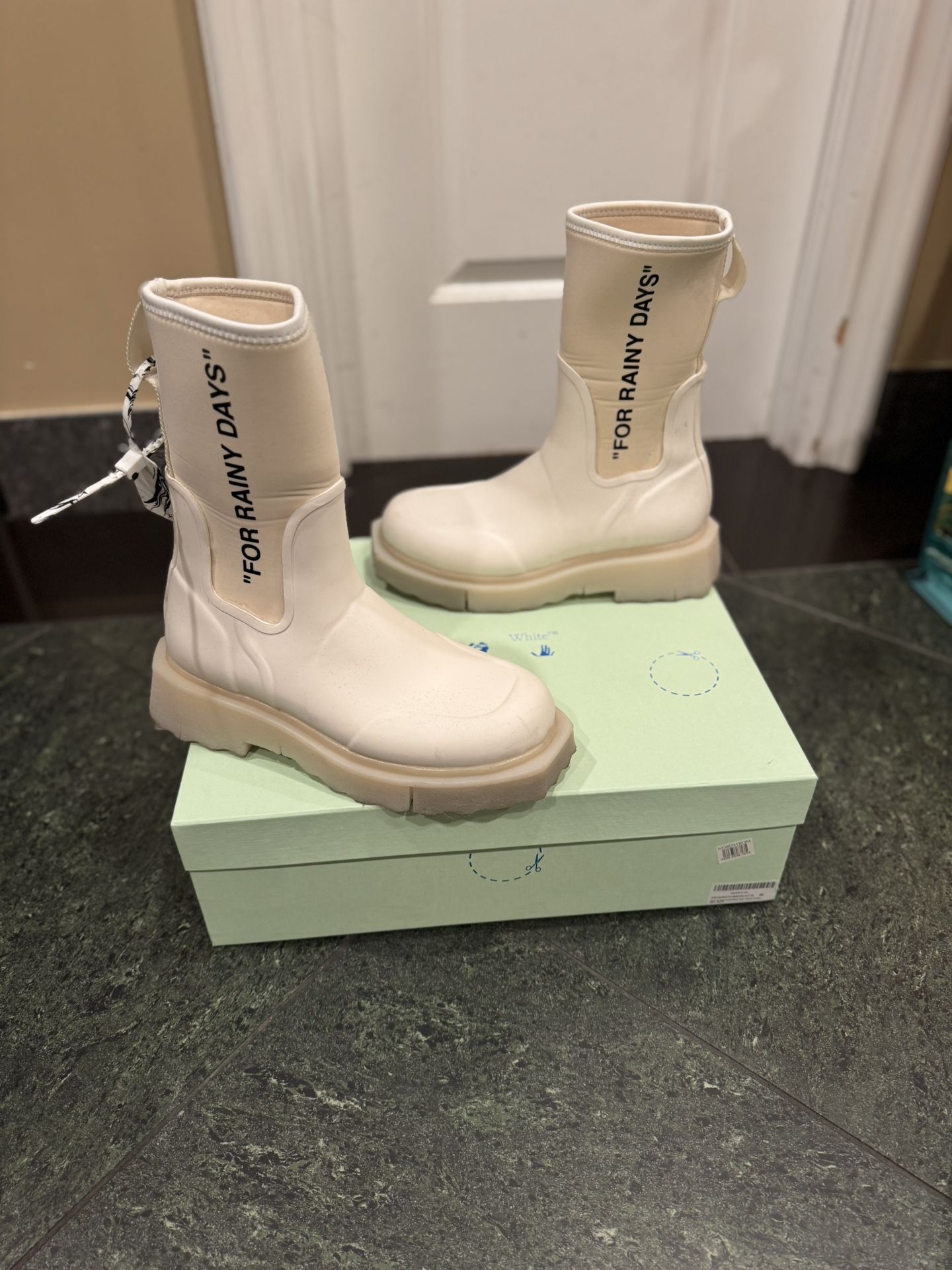 Off White Women’s Rubber Neoprene Boot