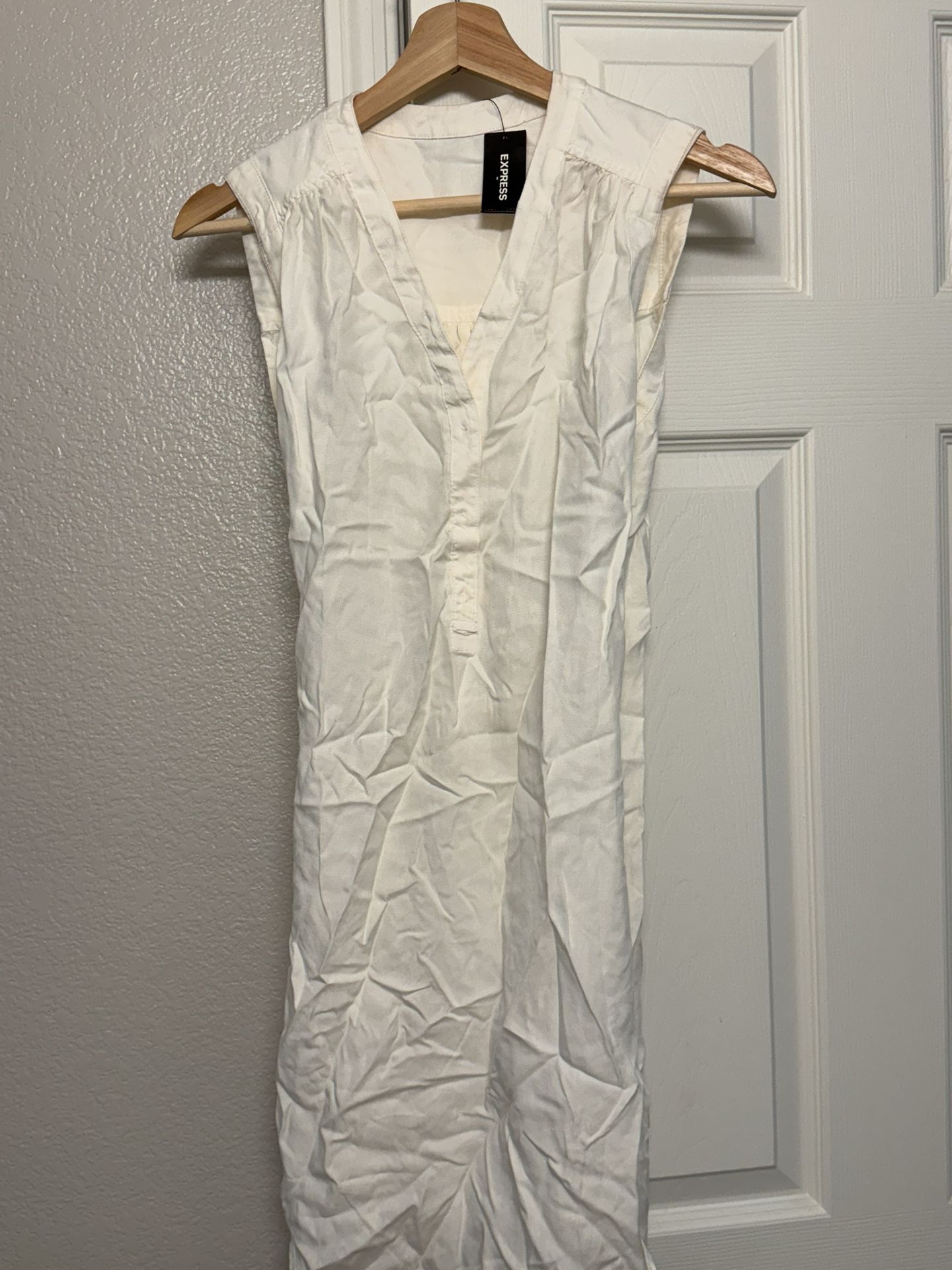 Express White Shift Dress