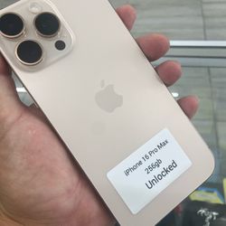 16 Pro Max Unlocked. Cash Or $50 Down W Approval 