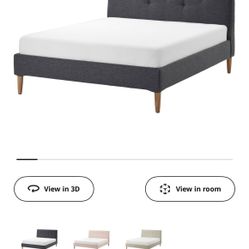 IKEA queen size bed frame with ikea queen size mattress 