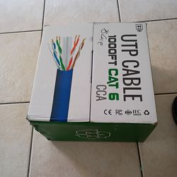 1000ft CAT6 UTP Ethernet Cable (CCA) – Almost Full Box