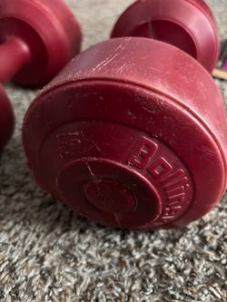 10lb  red dumbbells