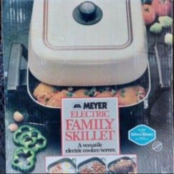 1970's Vintage Meyer Electric Skillet  12 Inch Heavy Duty