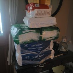 Bundle of Adult Briefs,Booster Pads And Inserts
