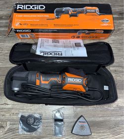 New Corded RIDGID 4 Amp Corded Oscillating Multi-Tool.