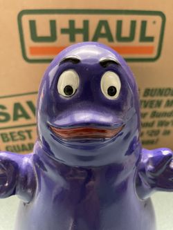 AuthMcDonald's Grimace Purple Ceramic Piggy Bank