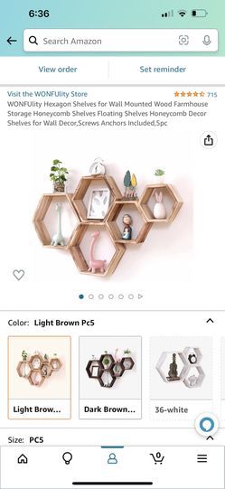 Hexagon Floating Shelves