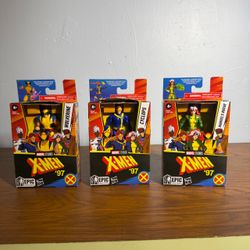 Lot of 3 NIB Marvel X-Men '97 Epic Hero Figures (Wolverine, Cyclops, Rogue)
