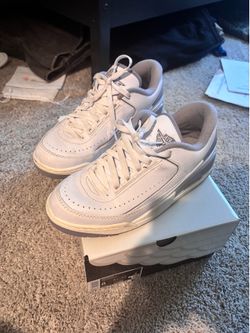 Jordan 2/3 White Cement Grey Sail Size 8