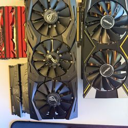 Used ram and used GPUS. All still work fine, I upgraded and I’m tired of these collecting dust in my nightstand.