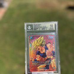 Dragon Ball Super Fusion World Son Goku Alt Art Promo FP-034 Beckett 10 Pristine BGS 10 Manga Version