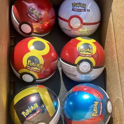 Pokemon Pokeball Tins G25 6-packs