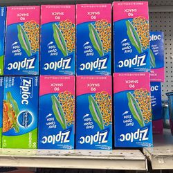 Ziploc Snack Bags 90 Pieces