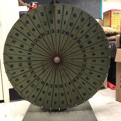 Vintage Gaming Gambling Wheel