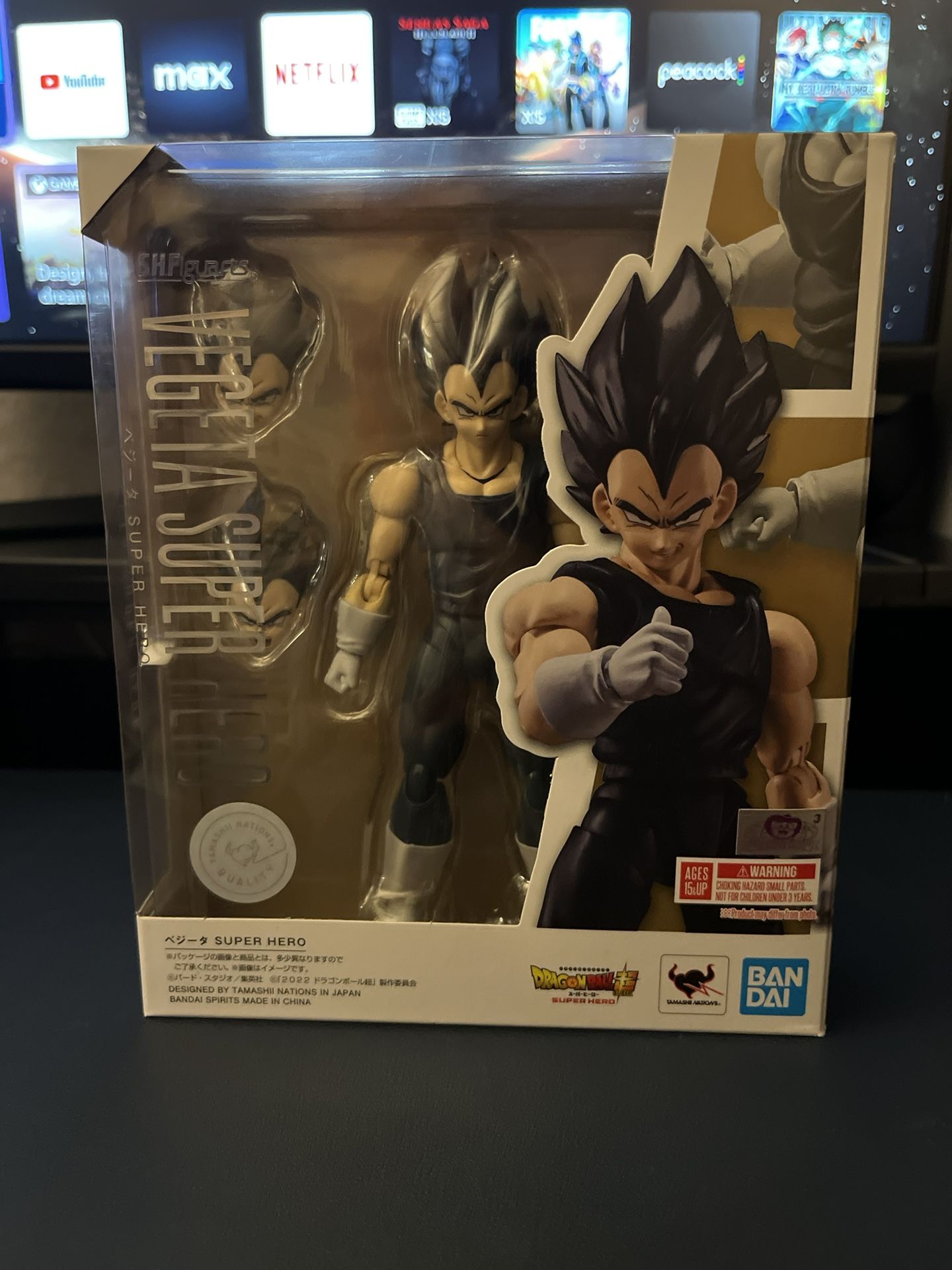 TAMASHII NATIONS - Dragon Ball Super: Super Hero - Vegeta Super Hero, Bandai Spirits S.H.Figuarts Action Figure