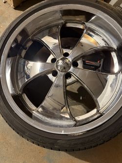 Full set …22” Rims And Tires…