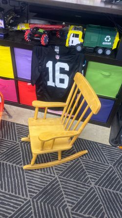 Kids rocking chair / raiders jersey small