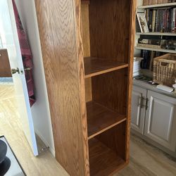 Solid Oak Amish Made Shelving Unit