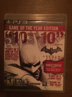 Sony PlayStation ps3 Batman Arkham city