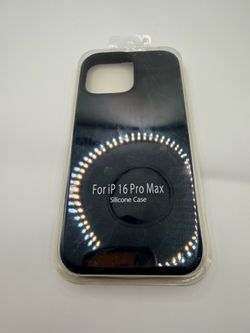 iPhone 16 pro max silicone case black