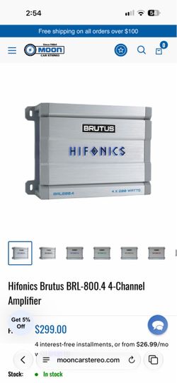 Hifonics Brutus 4 channel amplifier