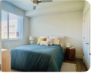 Queen Upholstered Bed + Mattress & Box Spring | Excellent Condition