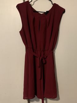 maroon dress