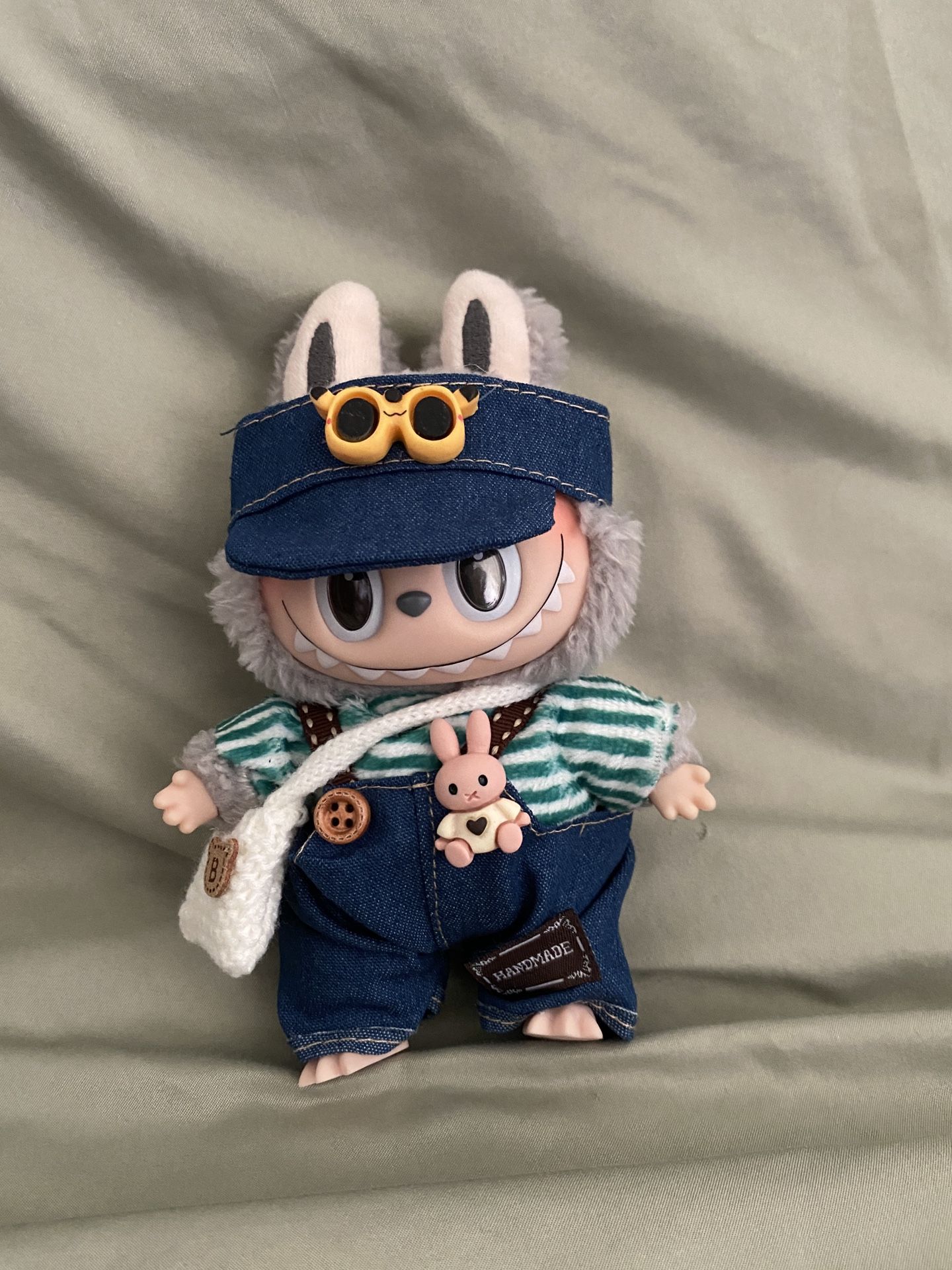 Labubu Outfit Cute Overalls With Rabbit