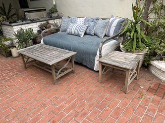 Pottery barn Outdoor Wood Coffee Table