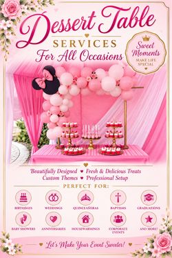 Table dessert decor